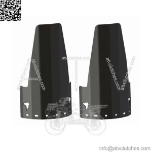 Can Am Maverick X3 XDS XRS Shock Guards Aluminum CNC Cut 2017-2018 Black
