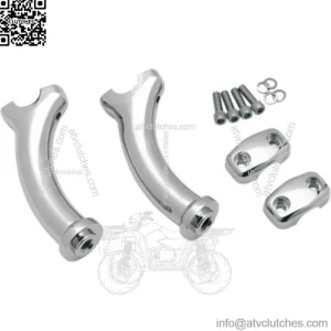 Drag Specialties Chrome 5 1/2" Deuce Handlebar Risers Harley Softail 00-07 FXSTD (For: Harley-Davidson)