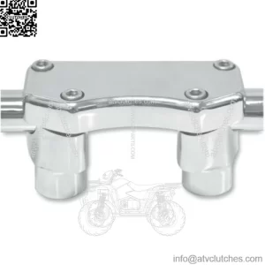 Drag Chrome 1 1/2 Straight Risers Handlebar Top Clamp Kit Harley Softail Dyna XL (For: Harley-Davidson)