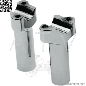 Drag Chrome 4 1/2" Buffalo Bars Handlebar Straight Risers Harley Softail Dyna XL (For: Harley-Davidson)