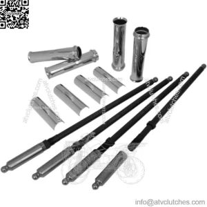 Feuling Quick Install Pushrods Chrome Tubes Kit 99-17 Twin Cam Harley (For: Harley-Davidson)