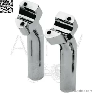 Drag Chrome 5 1/2" Buffalo Bars Handlebar Pullback Risers Harley Softail Dyna XL (For: Harley-Davidson)