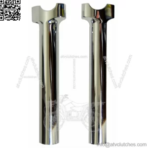 Chrome Wild One 1 Chubby Straight Risers 9.5" Harley Club Style Dyna XL Softail (For: Harley-Davidson)