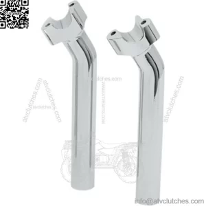 Drag Chrome 9" Buffalo Bars Handlebars Pullback Risers Harley Softail Dyna XL (For: Harley-Davidson)