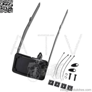 Cycle Vision Black Curved License Plate Frame Slick LED Harley 12+ Softail Slim (For: Harley-Davidson)