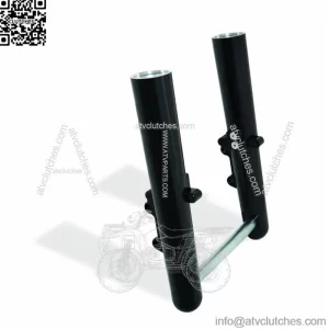 Arlen Ness Hot Legs Black Smooth Dual Disc Lower Slider Set 00-07 Harley Touring (For: Harley-Davidson)