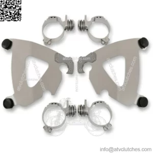 Memphis Shades Road Warrior Fairing Polished Mount Kit Harley Dyna Softail 06-17 (For: Harley-Davidson)