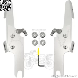 Memphis Shades Polished Windshield Trigger-Lock Mount Kit Harley Freewheeler 15+ (For: Harley-Davidson)