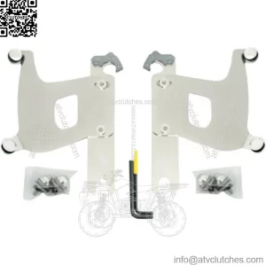 Memphis Shades Polished Bullet Fairing Trigger-Lock Mounts Harley Softail 86-17 (For: Harley-Davidson)