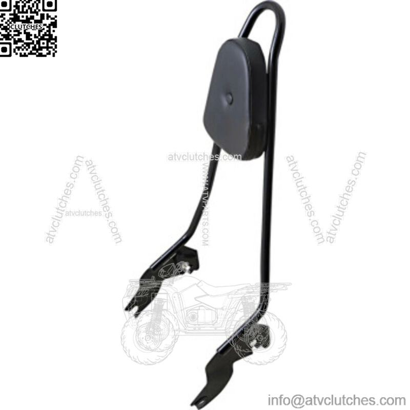 Gloss Black Quick Detachable 24 Sissy Bar Pad Backrest Harley Touring (For: Harley-Davidson)