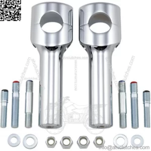 Chrome 6" Big Buffalo 1 1/2" Handlebar Riser Top Clamp Harley Softail Touring (For: Harley-Davidson)