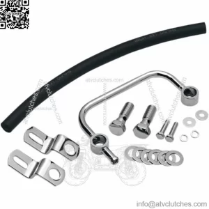 Drag Specialties Chrome Crankcase Breather Bracket Kit Harley Sportster 91-2020 (For: Harley-Davidson)