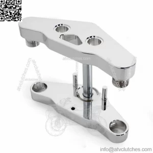 Ultima Smooth Blind Chrome Billet Triple Trees Harley Softail FXST 41MM 5 Degree (For: Harley-Davidson)