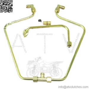 Old-Stf Brass Split Rocker Box Oil Hard Lines Harley Shovelhead Engines Cone Gen (For: Harley-Davidson)