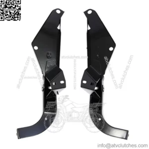 Heavy Duty Outer Fairing Support Bracket Set Black Harley Batwing Touring 96-13 (For: Harley-Davidson)