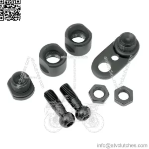Drag Specialties Black Front Turn Signal Swivel Kit Harley Softail Touring FX XL (For: Harley-Davidson)