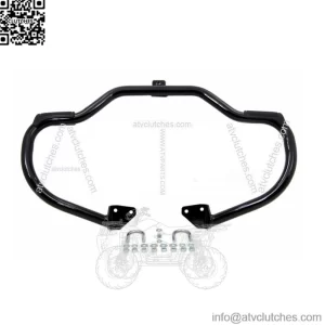 Black Highway Bar Mustache Bar Crash Engine Guard w/ Pegs 2006-2017 Harley Dyna (For: Harley-Davidson)