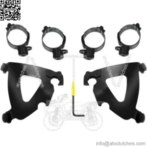 Memphis Shades Black Road Warrior Trigger-Lock Mount Kit Harley 18+ FLSB FXLRS (For: Harley-Davidson)