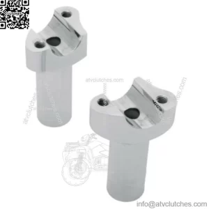 Drag Specialties Straight Chrome 3 1/2" Handlebar Risers Harley Softail Dyna XL (For: Harley-Davidson)