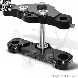 Black HHI Bolt On 6?? Degree Raked Triple Tree Kit Trees 23?? Wheel Harley Tour (For: Harley-Davidson)