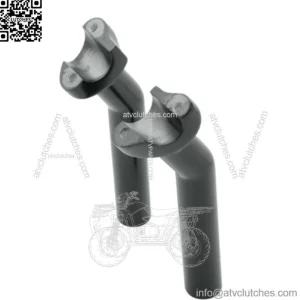 Drag Specialties Black Pullback 6 1/2" Handlebar Risers Harley Dyna Softail XL (For: Harley-Davidson)