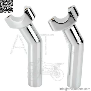 Drag Specialties Chrome Pullback 5 1/2" Handlebar Risers Harley Dyna Softail XL (For: Harley-Davidson)