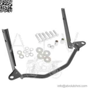 Drag Specialties Gloss Black Spot Light Spotlight Lamp Mount Bar Harley Softail (For: Harley-Davidson)