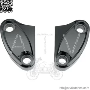 Drag Specialties Black Handlebar Riser 2 Piece Top Clamps Harley Softail Dyna XL (For: Harley-Davidson)