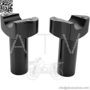 Drag Specialties Straight Black 3 1/2" Handlebar Risers Harley Softail Dyna XL (For: Harley-Davidson)