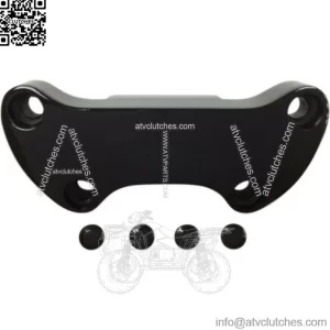 Drag Specialties Black Smooth 1" Handlebar Riser Top Clamps Harley Softail Dyna (For: Harley-Davidson)