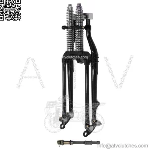 20" Inline Black Replica Springer Front Fork Assembly Harley Knucklehead Pan BT (For: Harley-Davidson)