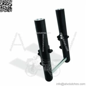 Arlen Ness Hot Legs Black Smooth Dual Disk Lowers Axle Set 08-13 Harley Touring (For: Harley-Davidson)