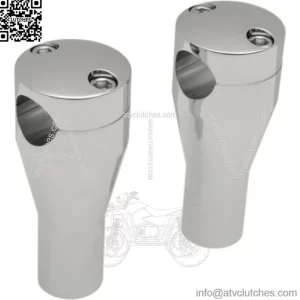 Drag Specialties Chrome 4" Socket Head Handlebar Risers Harley Softail Touring (For: Harley-Davidson)