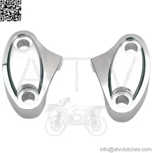 Drag Specialties Chrome Handlebar Riser 2 Piece Top Clamps Harley Softail Dyna (For: Harley-Davidson)