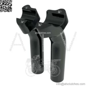 Gloss Black 5 1/2 Buffalo Bars Handlebars Pullback Risers Harley Softail Dyna XL (For: Harley-Davidson)