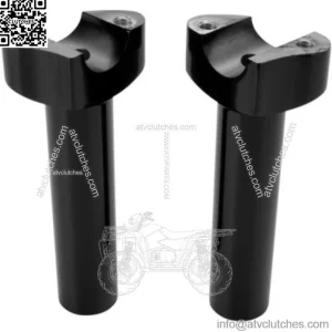 Drag Specialties Straight Black 5 1/2" Handlebar Risers Harley Softail Dyna XL (For: Harley-Davidson)
