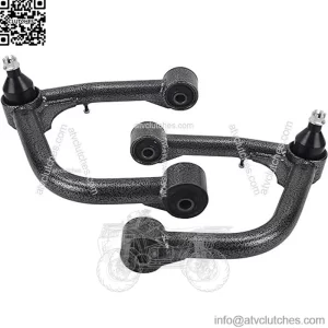 Black Front Upper Control Arms for 2007-2022 Tundra Sequoia, 2 PCS 2-4" Lift Black White Grain Tubular Front Suspension Control Arm Compatible with Tundra, Sequoia