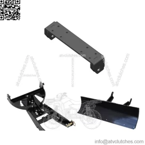 Black 72" Straight Blade Plow Kit For Can-Am Maverick X3 4x4 Turbo DPS 2017-2021