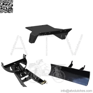 Black 72" Straight Blade UTV Snow Plow Kit For CF-Moto ZFORCE 800 2014-2020