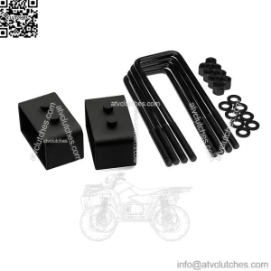 Fits 2004-2020 Ford F-150 4WD Steel 1.5" Rear Lift Leveling Kit Blocks + U-Bolts