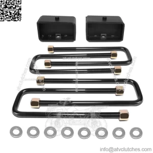 Fit 99-22 Silverado/ Sierra 1500 3" Rear Leaf Spring Leveling Lift Kit Blocks