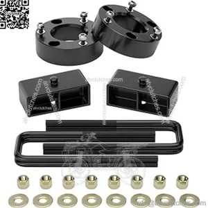 2.5" Front and 2" Rear Leveling Lift Kits for 2007-2023 Silverado Sierra 1500, 2.5inch Front Strut Spacers and 2inch Rear Lift Blocks with Extended U Bolts