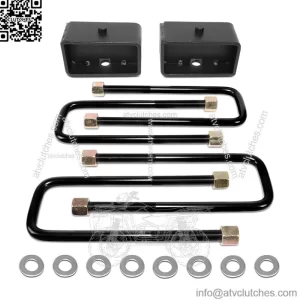 Fit 04-22 Nissan Titan 2WD 4WD 3" Rear Blocks Leveling Lift Kit Spacer + U-Bolts