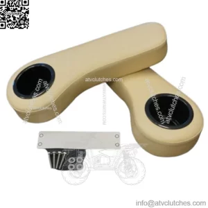 EZGO/Club Car/Yamaha Golf Cart Rear Seat Arm Rest Cushion Cupholder (BUFF)