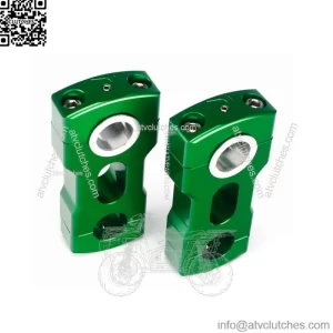 Aluminum Handlebar Riser Mount Clamp For ATV 7/8" 11/8" Bar Pivoting Risers (Fits: Yamaha)