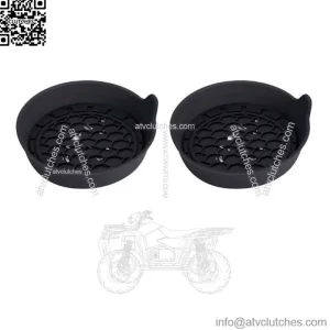 2x Car Parts Cup Holder Anti-Slip Insert Coaster Pad Black Universal Accessories (For: More than one vehicle)