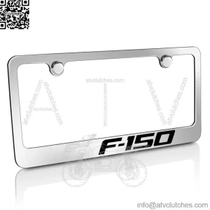 Ford F-150 Chrome Brass Metal License Plate Frame