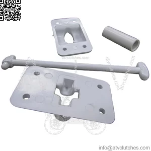 One White Plastic Camper and RV Door Holder with Stop Fits Universal