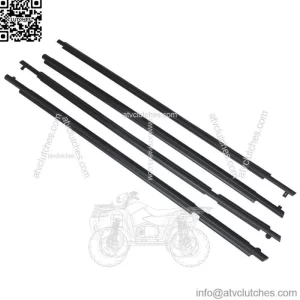 4PCS Window Weatherstrip Belt Outer Black For Toyota RAV4 2006 2007 2008