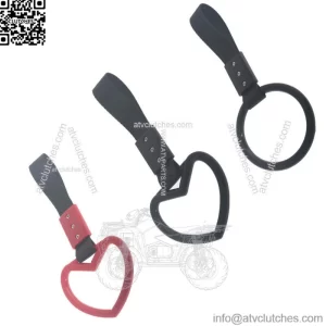 Handle Strap Charm Drift Heart Jdm Tsurikawa Ring Subway Train Bus New Black